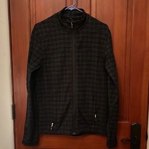 Lululemon Black & White Checkered L/S Jacket. Mint Condition